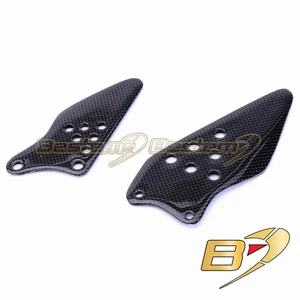 2007 2008 Kawasaki Ninja ZX-6R Rearset Foot Peg Mount Heel Guard Carbon Fiber - Imagen 1 de 4