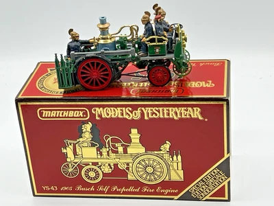 Matchbox Yesteryear YS-43 1905 BUSCH Self Propelled FIRE ENGINE 1:43 Boxed Sp Ed - Image 1 of 4