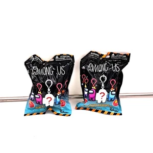 Lot 2 AMONG US Plush Hangers Mystery  Blind Bags *New/Sealed!* Backpack Hanger - Picture 1 of 4