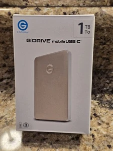 G-Technology 1TB G-DRIVE Mobile USB-C Portable External Hard Drive NEW - Afbeelding 1 van 3
