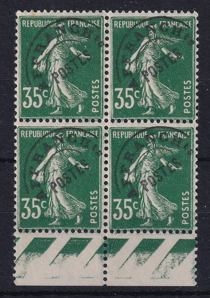 TIMBRES FRANCE PREOBLITERE N 63 BLOC DE 4 ( 3 **+ 1 *) - Photo 1/1