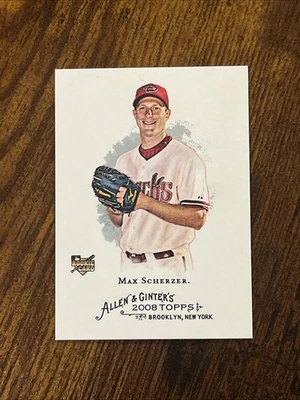 Topps Allen & Ginter #297 Max Scherzer Rookie RC 2008 Foto 1 de 2