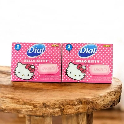 Dial Hello Kitty Bar Jabón Nuevo Precintado Coleccionable!! 4 barras de jabón, 4,25 oz cada una  Foto 1 de 2