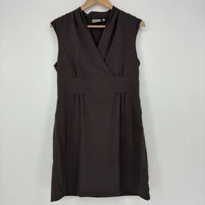 Athleta ärmelloses Kleid mit V-Ausschnitt Größe 10P – braun - Bild 1 von 9