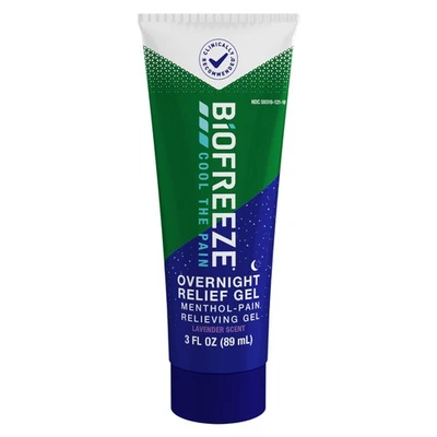 2 PACK BioFreeze Cool The Pain *10/2025*, Overnight Relief Gel Lavender Scent 3 - Image 1 of 4