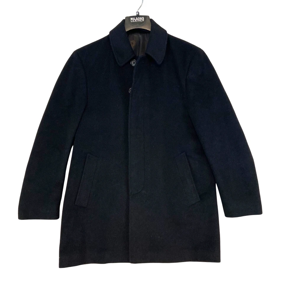 Abrigo de lana Lauren Ralph Lauren Jake para hombre 38S negro tranquilo lujo dinero antiguo Foto 1 de 4