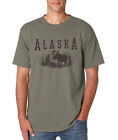 New Alaska Moose Adult Men's Tumbleweed (Green/Gray) T-Shirt  M L Xl 2X 3X