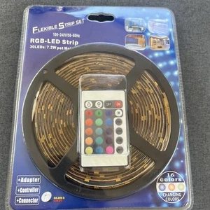 LED-lights Flexible Strip Set RGB-LED Strip 30LEDs/7.2w Pet Meter - Picture 1 of 9