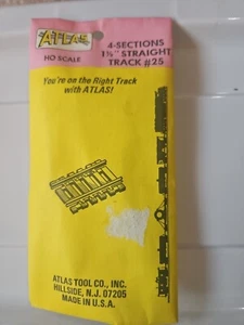 Atlas HO Scale Code 100 Brass 1 1/2" Straight Section #25 - 4 Pcs. New - Picture 1 of 1