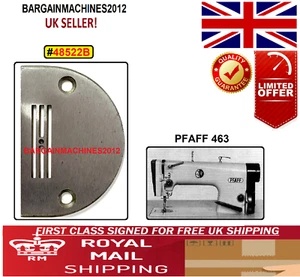PLACA DE AGUJA PFAFF 463 Y PFAFF 563 #48522B PIEZA DE MÁQUINA DE COSER INDUSTRIAL - Imagen 1 de 3