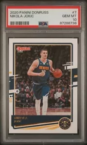 2020-21 Panini Donruss #7 Nikola Jokic Nuggets graded PSA 10 Gem Mint Pop 3 - Picture 1 of 1
