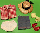 Vintage s Early Vogue ,￼ I zipper plaid shirt, jeans, shorts, Ginny  1953 Outfit