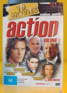 Action: Vol. 1 DVD (Region ALL) 10 Movie Value Pack. Pre-owned * - Picture 1 of 2