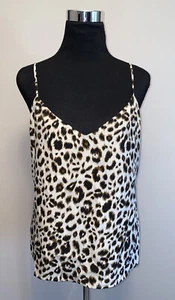 Nuevo con etiquetas Top L’agence Seda Estampado Animal Talla L - Imagen 1 de 8