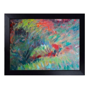 Henri Delavallee The River Of The Aven 2 Lap Tray Cushioned Bean Bag Padded - Picture 1 of 4