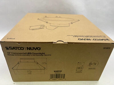 Satco S11813 NIB 10" Commercial LEDDownlight Fully Selectable See Pics G1 - Image 1 of 2