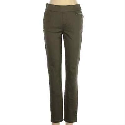 Tommy Hilfiger 女式军队绿色直筒裤 4 码 — 第 1/4 张图片