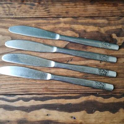 Stainless utensils, Dinner Knifes 4 pcs, vintage Sweden - Bild 1 von 4