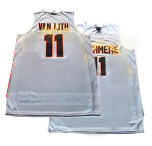 Van Lith #11 High School Basketball Jersey Embroidered White Unisex Custom