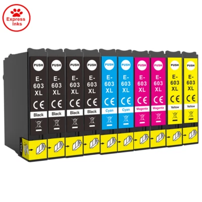 10 Ink Cartridges Fits For Epson 603XL XP2100 XP3100 XP4100 XP2105 XP3105 XP4105 - Image 1 of 4