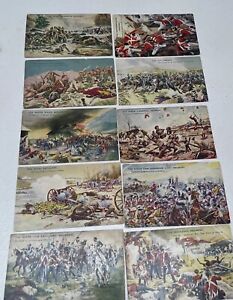 1939 DC Thomson ‘Battles For The Flag’. Trade Cards X10.