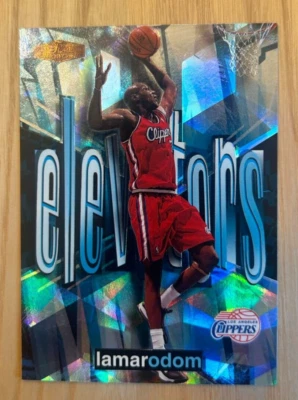 Lamar Odom 1999-00 Flair Showcase Elevators #2E Rookie RC Insert Clippers - Image 1 of 2