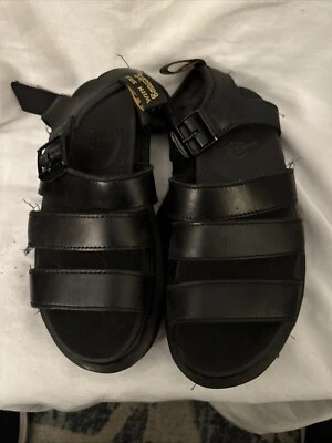 Sandalias de plataforma Dr Martens Blaire Quad Hydro de cuero negras talla: EE. UU. 5 Foto 1 de 4