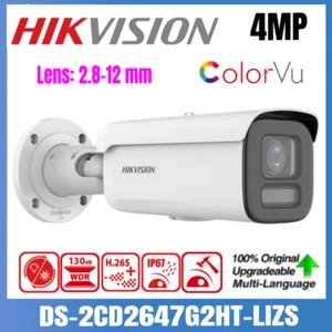 Hikvision DS-2CD2647G2HT-LIZS 4MP Bullet ColorVu Smart Hybrid Light IP Camera UK - Picture 1 of 9