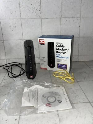 Zoom DOCSIS 3.0 Cable Modem/Router w/Wireless-N Model 5350 - Image 1 of 3