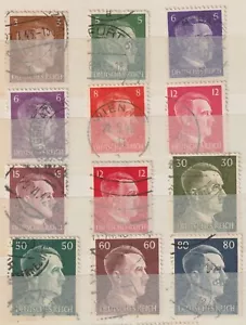 Deutschland Reich Hitler Briefmarken Set Mix - Echt Scan gebraucht. Auktion aus 0,99 - Bild 1 von 10