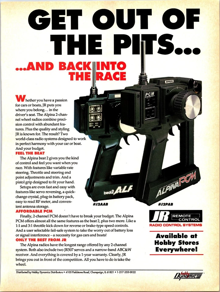 JR Alpina RC System Vintage 1992 Print Ad Wall Decor #J2 - Image 1 of 1