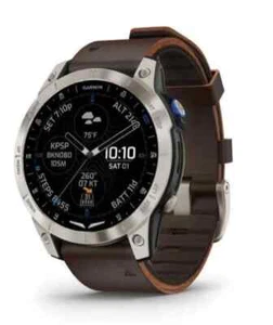 Garmin D2 Mach 1 GPS Aviator Smartwatch Leather - Picture 1 of 6