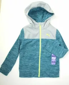 Puma Boy's Youth Fleece Hoodie - Blue/Grey  () - Picture 1 of 8