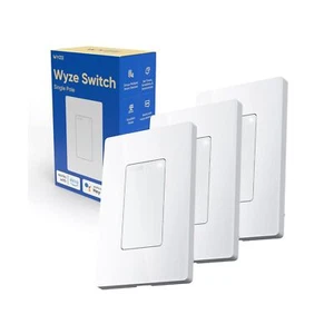 Wyze Switch, 2.4 GHz WiFi Smart Light Switch, Single-Pole, Needs Neutral Wire... - Picture 1 of 6