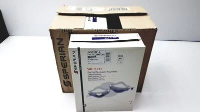 Lot of 4 Boxes Sperian 14110322 SAF-T-FIT N9510F Flat Fold Respirators - Image 1 of 4