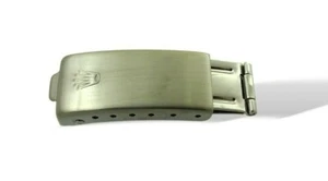 14K Rolex Ladies Datejust 62523 F5 Hebilla de acero inoxidable Cierre de reloj 10mm 1981 - Imagen 1 de 4