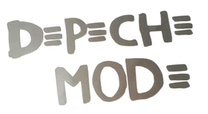 "Nueva calcomanía adhesiva personalizada plateada Depeche Mode vinilo hecha a mano ventanas 4""" - Imagen 1 de 2