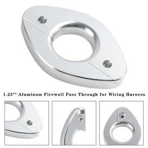 1.25" Aluminum Firewall Pass Through for Wiring Harness- Eliminates Grommet A11 - Picture 1 of 15