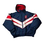 Vintage Fans Gear Cleveland Indians Puffy Winter Jacket Chief Wahoo Size Xl
