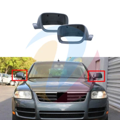 √ Reemplazo de cubierta de espejo retrovisor 2 piezas sin pintar para VW Volkswagen Touareg 2003-07 Foto 1 de 4