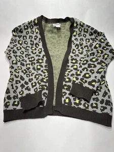 Melrose And Market Animal Print Open Cardigan Size XL  - Picture 1 of 4