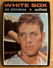 1971 Topps Jay Johnstone Baseball Card #292 Outfield O/C Corner Edge Wear