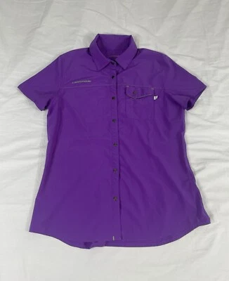 Cannodale Mujer Púrpura Poliéster Manga Corta Botón a Presión Talla XL Foto 1 de 4