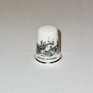 Collectors Thimble - "Chester Cathedral " - Bone China -  #116 - Picture 1 of 4