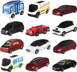 Matchbox Cars 12 Set EV's Tesla Model Y Roadster Nissan Leaf BMW i3 Honda E etc - Picture 1 of 6