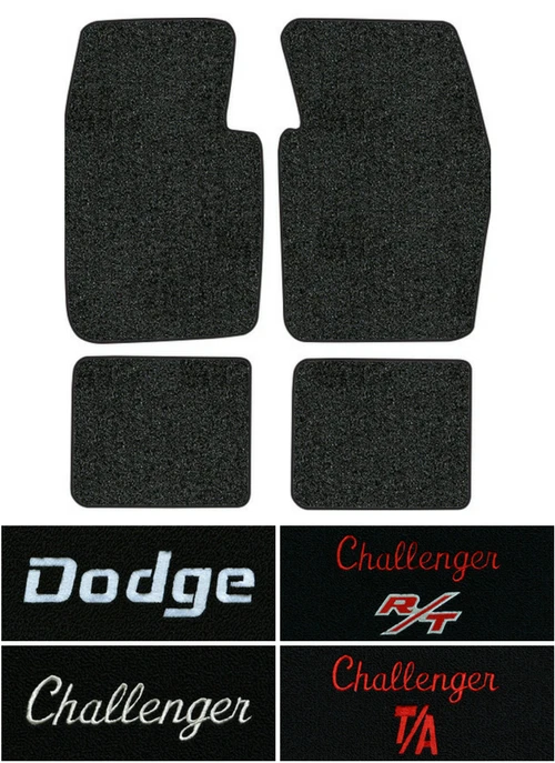 Alfombrillas Dodge Challenger 1970-1973 - 4 piezas - bucle Foto 1 de 4