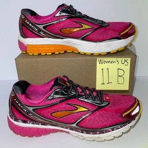 Brooks Ghost 7 Women's Athletic Shoes Size 11 B Pink and Orange Orthopedic - Picture 1 of 10