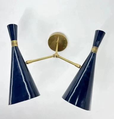 Aplique de pared moderno de latón hecho a mano diseño de mediados de siglo lámpara de pared elegancia   Foto 1 de 4