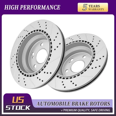 Rotores de freio a disco traseiros revestidos para MERCEDES-BENZ CLS400/500/550 E320/350 GLK250 - Imagem 1 de 4