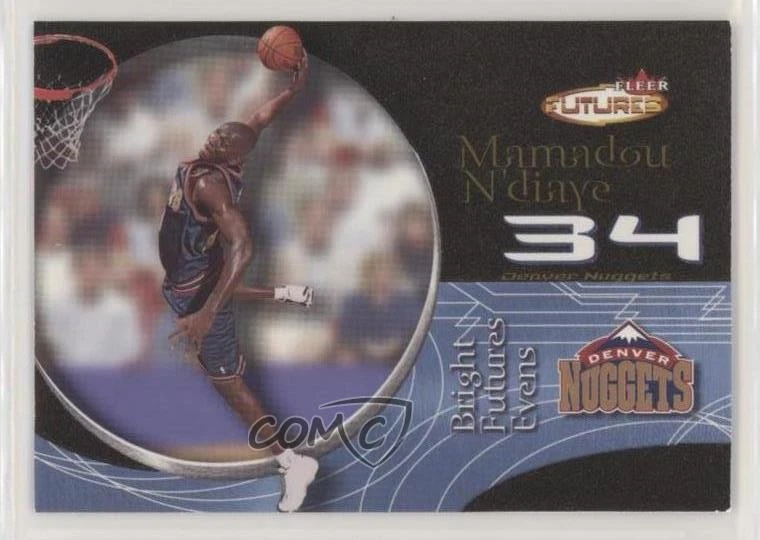 2000-01 Fleer Futures Bright Odds Black Gold /500 Mamadou N'Diaye #204 Rookie RC - Image 1 of 2